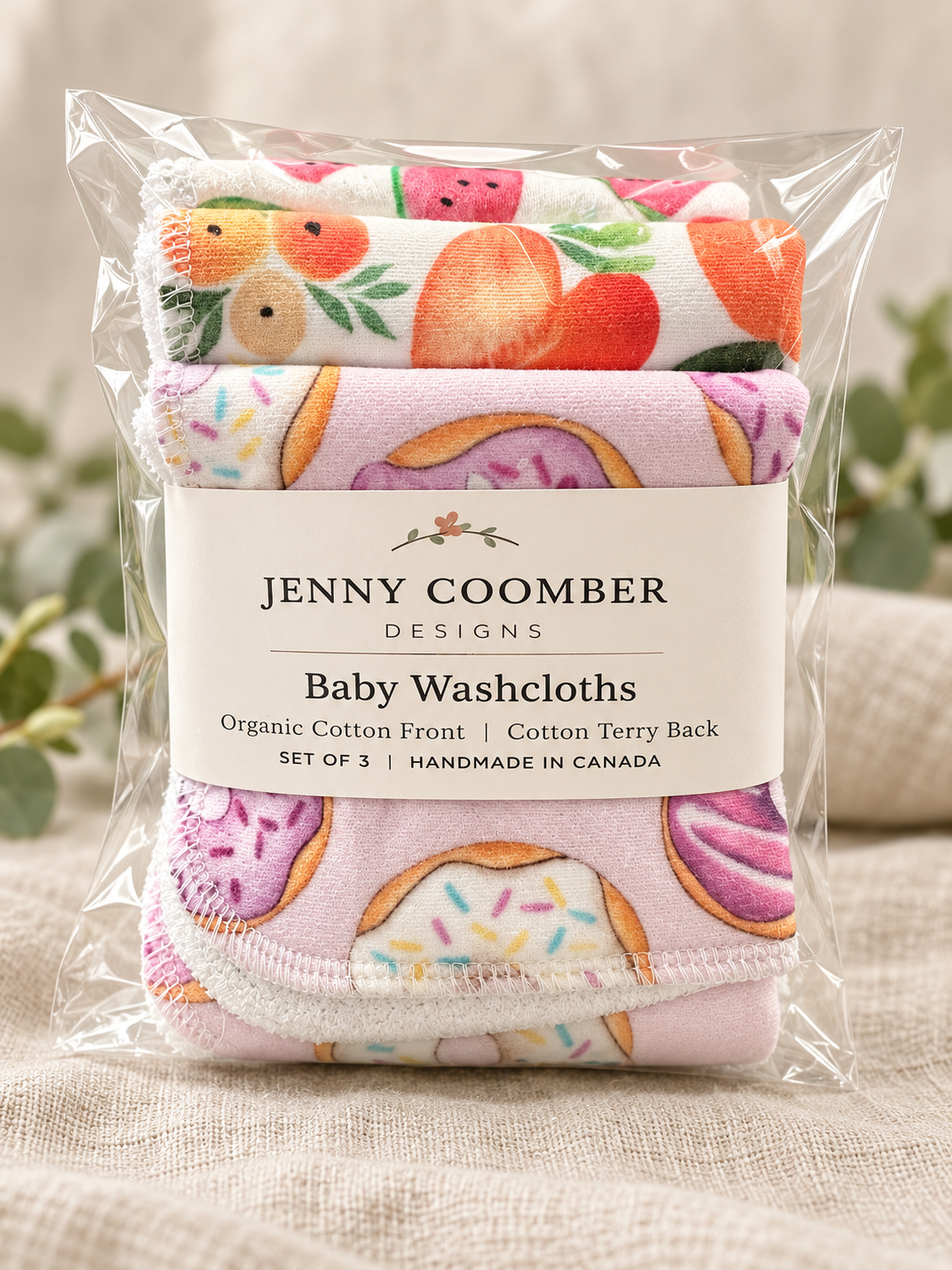 Sweet Treats | Baby Washcloths – Set of 3