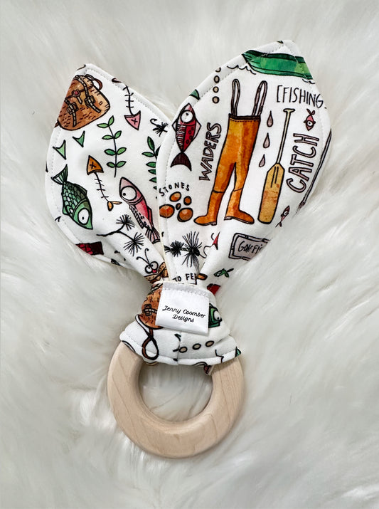 Gone fishing teether