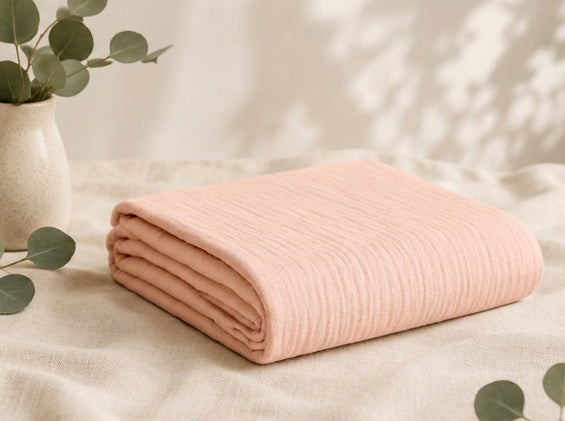 Blush Muslin Swaddle