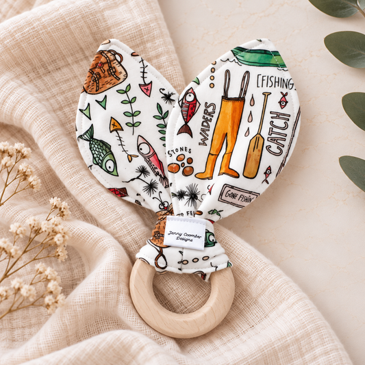 Gone fishing teether