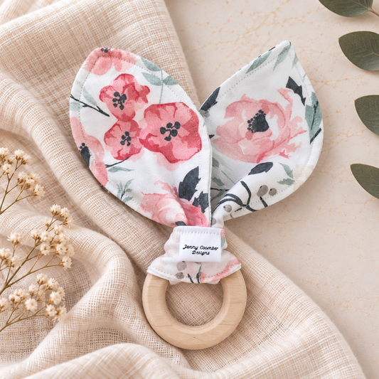 Watercolour floral Teether