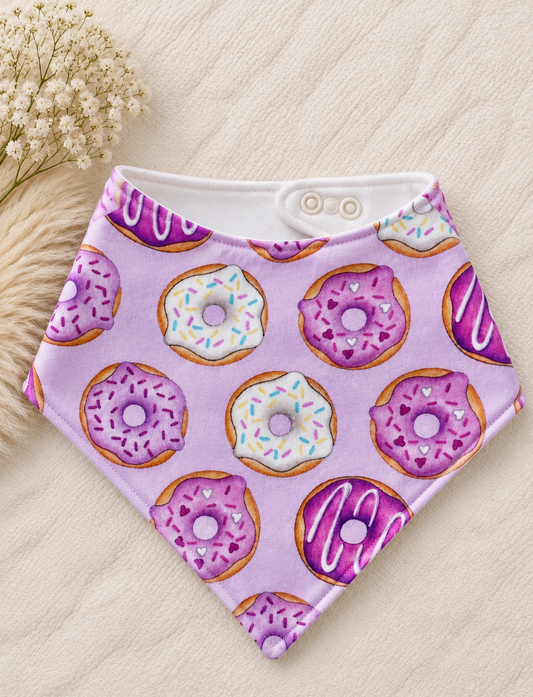 Donut bandana bib