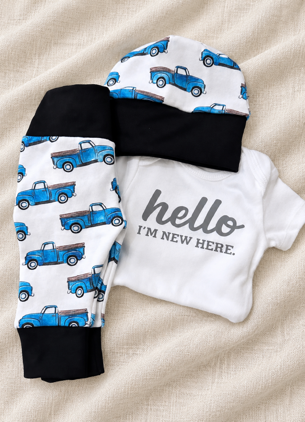 blue pickup trucks outfit