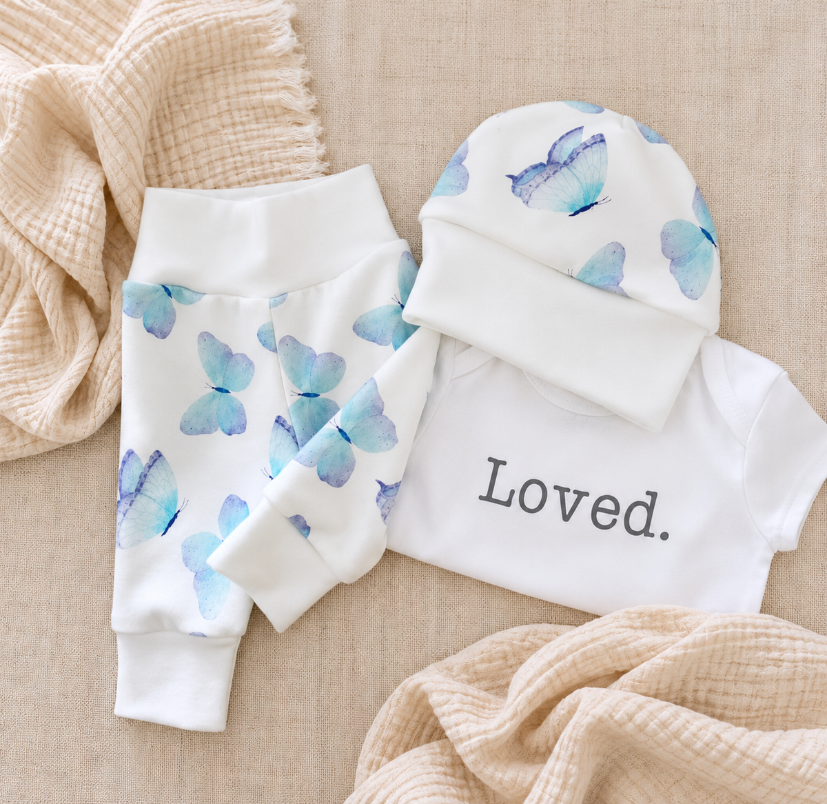Blue butterflies outfit