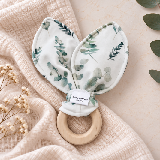 Anneau de dentition en eucalyptus