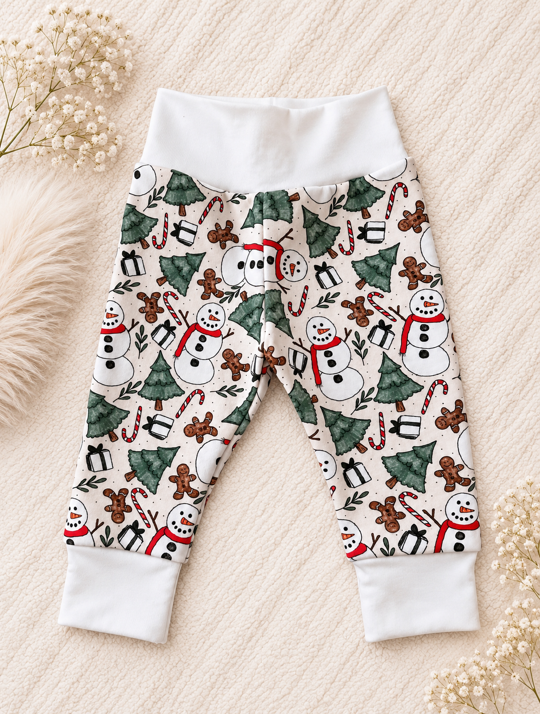 Snowman party leggings