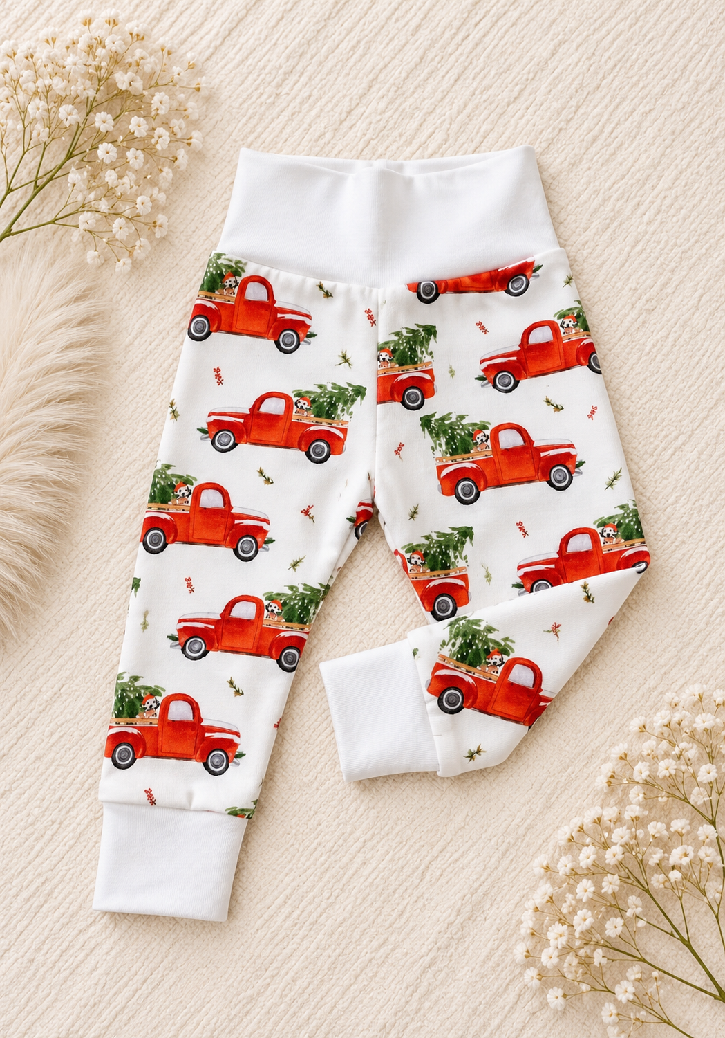 Red truck leggings