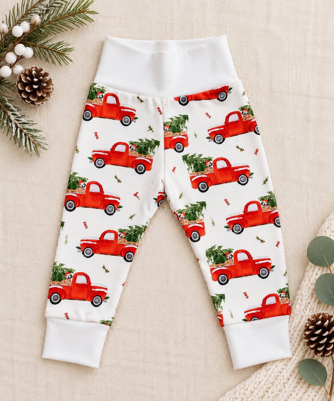 Red truck leggings