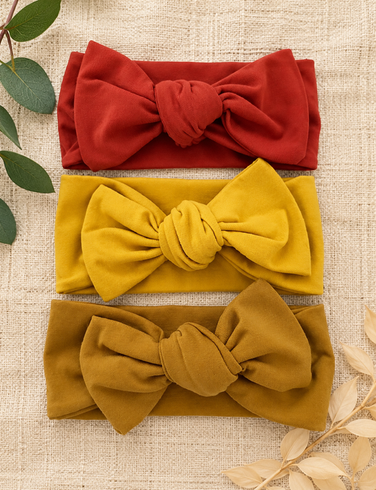 Yellow & orange head ties