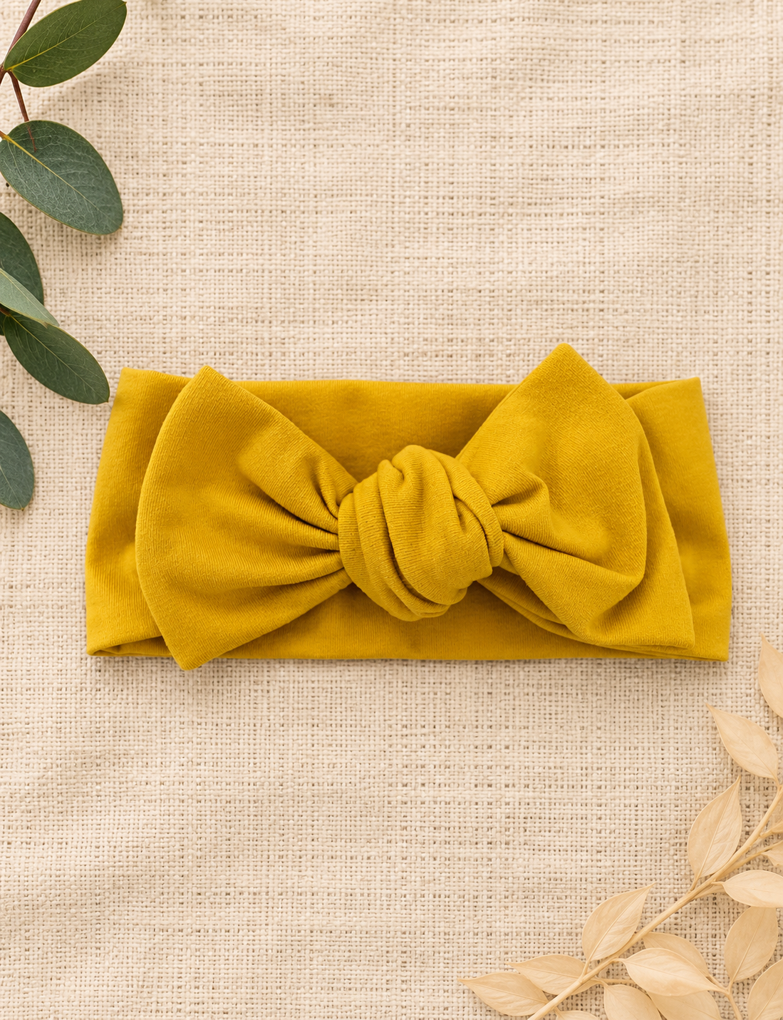 Lazos para la cabeza de color amarillo y naranja
