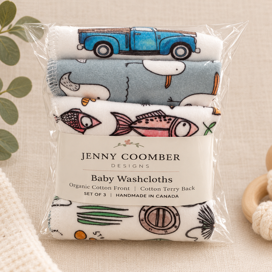 Coastal Adventures | Baby Washcloths – Set of 3