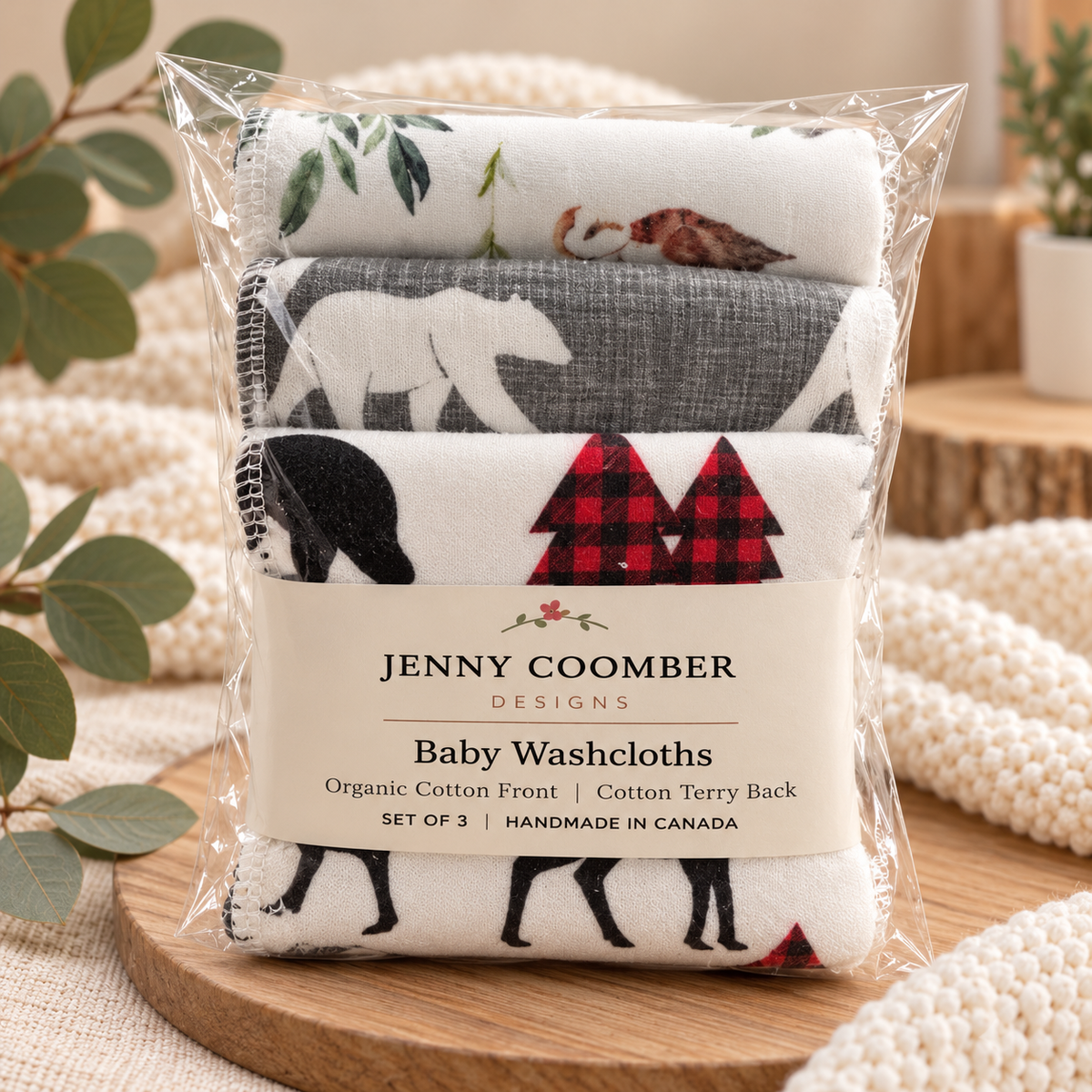 Woodland Wonders | Baby Washcloths – Set of 3