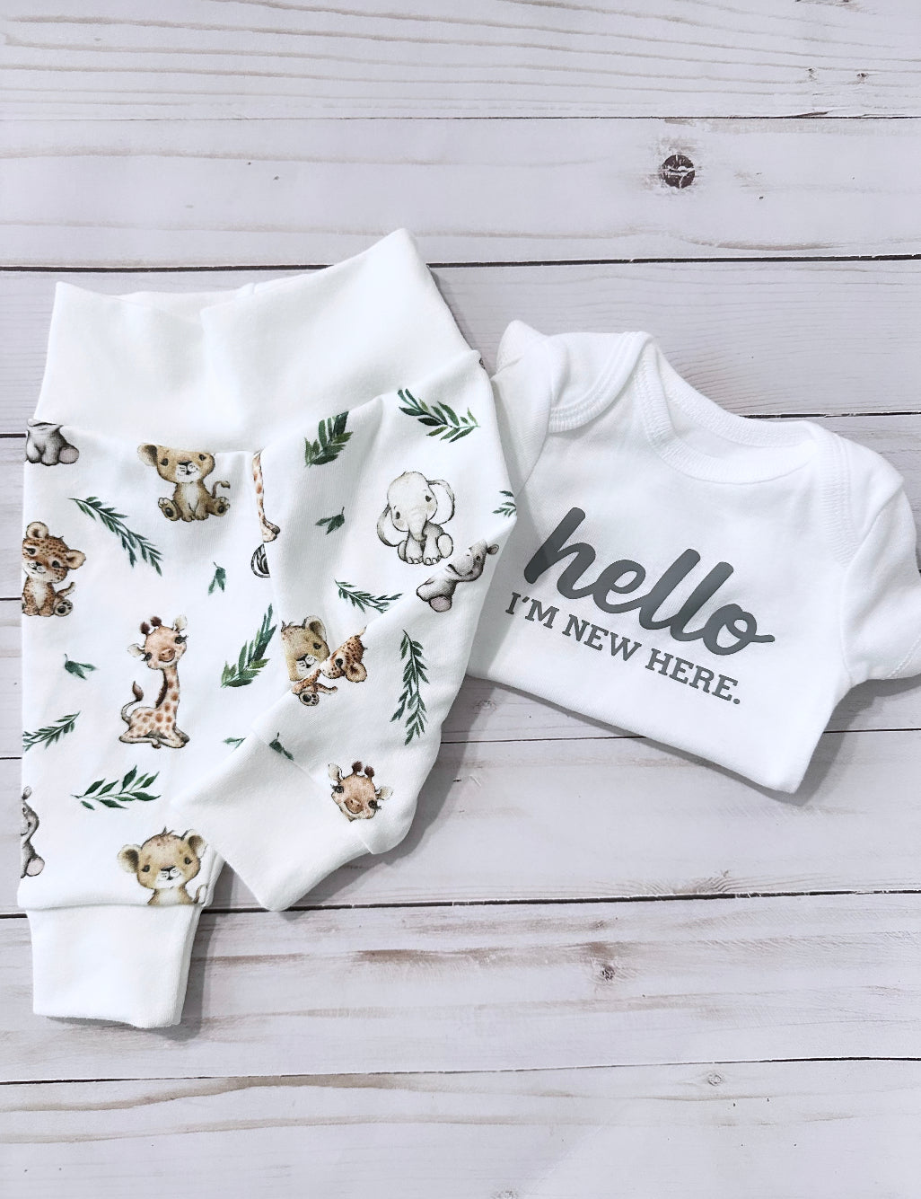 Safari fashion outfit for baby girl